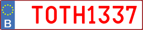 Trailer License Plate